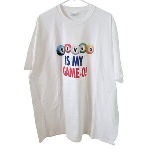 Carnival Cruise Bingo Is My Game-O! Core Cotton White T-Shirt 2XL Port & Company